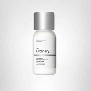 The Ordinary Sulfur 10% Powder-to-Cream Acne Spot Treatment Concentrate, Reduces Pimple Size and Zit Redness, 0.18 Oz