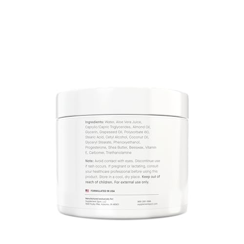 Supplement Spot Healthy Progesterone Cream for Women – Micronized Bioidentical Progesterone Cream