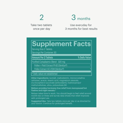 Relizen Bonafide Menopause Relief – Powerful, Hormone-Free Relief from Hot Flashes and Night Sweats