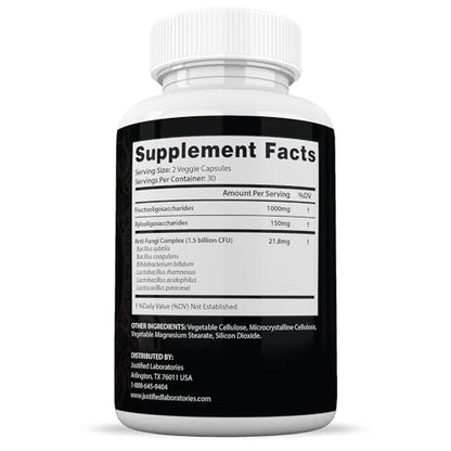 Justified Laboratories (2 Pack) Metanail 1.5 Billion CFU Probiotic Nail Support 120 Capsules