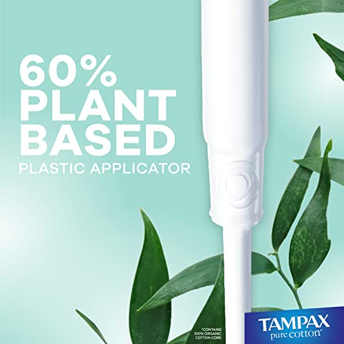 TAMPAX Pure 100% Organic Cotton Core Super Absorbency Tampons - 24 ct