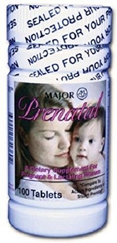 Prenatal Tablets, 27-0.8mg, 100ct (7 Pack)