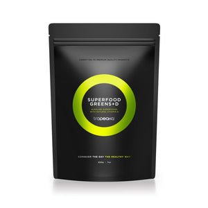 Tropeaka Superfood Greens + D - Antioxidant Green Powder for Energy, Immune System, & Gut Health, Rich in Chlorophyll & Essential Nutrients, Vitamin D, Vegan, Gluten Free, Non-GMO - 7oz (20 Servings) TropeakaBuy Supplements Australia