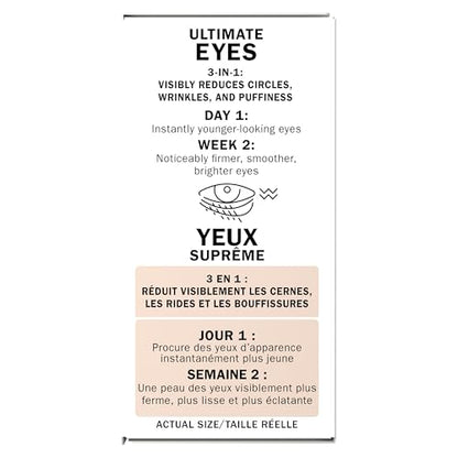Olay Eyes Ultimate Eye Cream Duo (Pack of 2) - 3-in-1 Treatment for Dark Circles, Wrinkles & Puffiness (0.4 fl oz each)