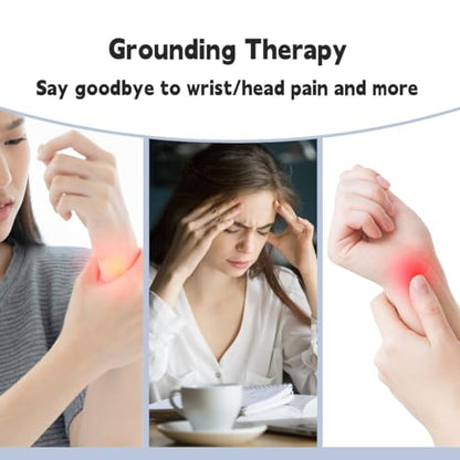 LOYDBDT Grounding Wrist Strap,Patterned Grounding Wristband,Unique Air Holes and Conductive Silver
