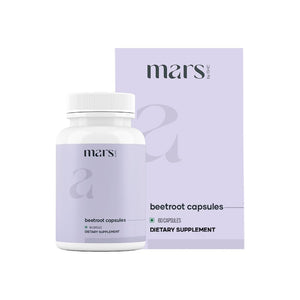 MarsbyGHC Natural Beetroot Capsules | with Garlic, Blueberry, Pomegranate & L-Arginine | Plant-Based Supplement | Pack of 1 mars by GHCBuy Supplements Australia