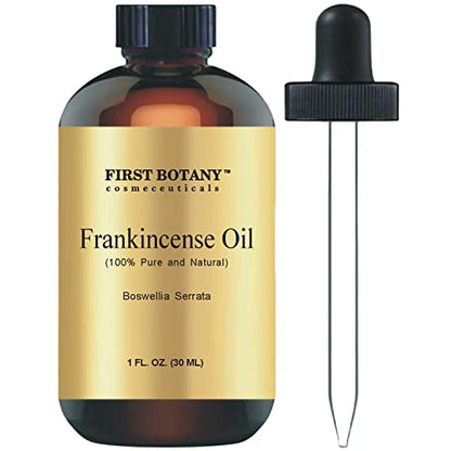 First Botany, 100% Pure Frankincense Essential Oil - Premium Frankincense Oil for Aromatherapy