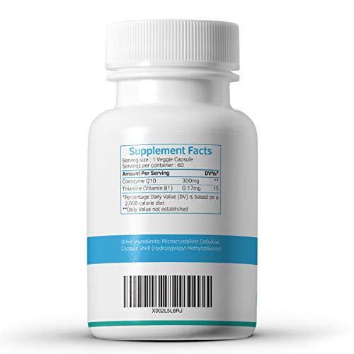 Co Enzyme Q10 CoQ10 300mg 60 Capsules - Superior Naturally Fermented Trans Form