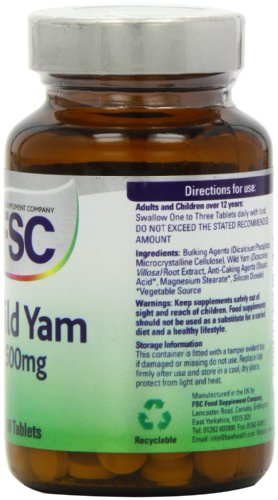 FSC 500mg Wild Yam - Pack of 90 Tablets