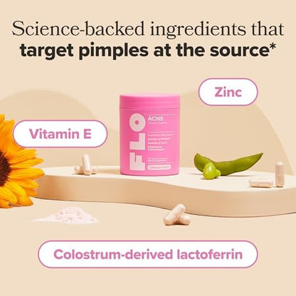 O Positiv FLO Blemish Breakup Bundle - Ovarian Support & Acne Capsules