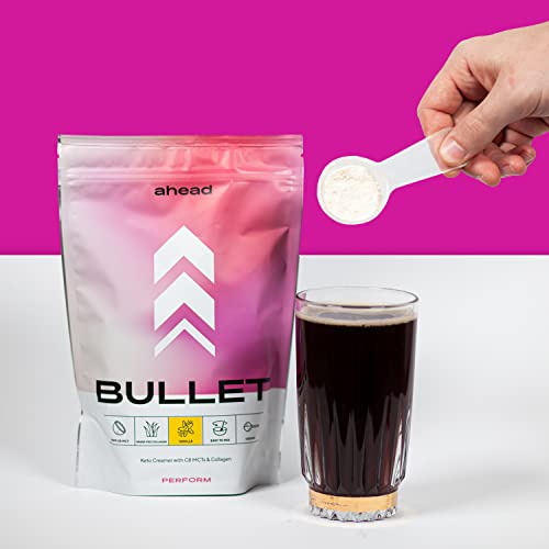 ahead BULLET | C8 MCT Powder with Collagen Powder - Vanilla - 300g - Perfect for Bulletproof Coffee
