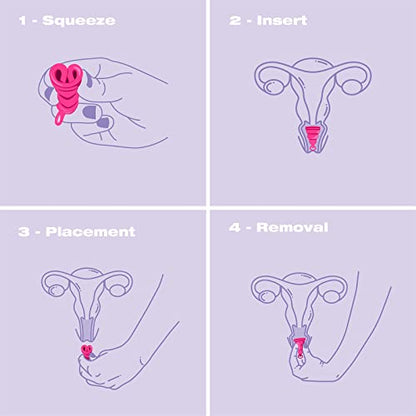 Intimina Lily Cup One - Collapsible Disposable Menstrual Cups for Beginners, Small Menstrual Cup