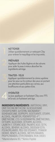 Olay Eyes Ultimate Eye Cream Duo (Pack of 2) - 3-in-1 Treatment for Dark Circles, Wrinkles & Puffiness (0.4 fl oz each)