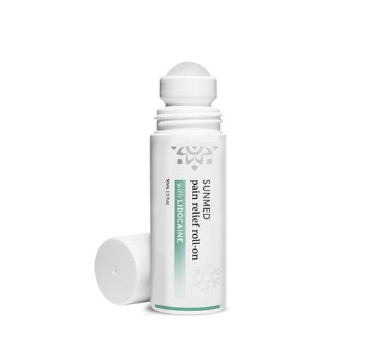 SUNMED Lidocaine 4% Roll-On Pain Relief – Targeted Topical Hemp Oil Extract for Muscle, Joint & Discomfort Relief – Portable Recovery Solution for Athletes – Quick Numbing Action, 3oz