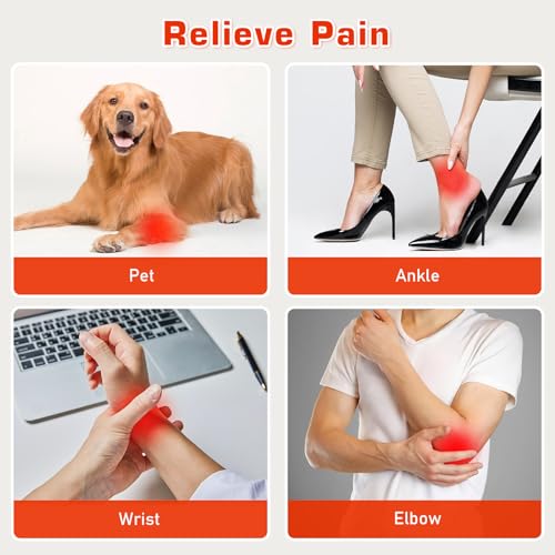 Red Light Therapy Belt for Neck, Near Infrared Light Therapy Belt Wearable Infrared Neck Wrap
