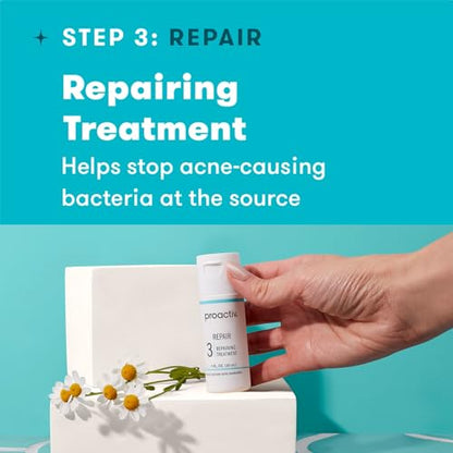 Proactiv 3 Step Acne Treatment - Benzoyl Peroxide Face Wash, Repairing Acne Spot