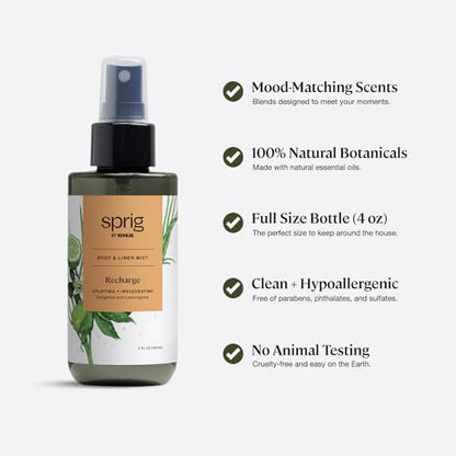 Sprig by Kohler Recharge Body & Linen Mist
