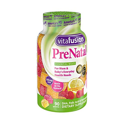 Vitafusion PreNatal Dietary Supplement, Lemon & Raspberry Lemonade Flavors 90 ea (Pack of 10)