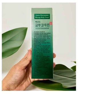 Baeknyencho Glucosamine Body Massage Cream 150ml x 2 EA. Fragrance-Free & Paraben Free. Natural Gel for Massage Therapy