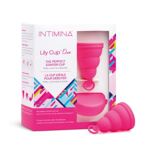 Intimina Lily Cup One - Collapsible Disposable Menstrual Cups for Beginners, Small Menstrual Cup