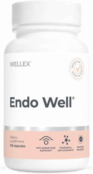 Papillex Endo Well - Women’s Cycle Support - Monthly Wellness, Muscle Function & Energy Metabolism - Magnesium, Pea, DIM & Ashwagandha - Doctor-Formulated, Clean Ingredients