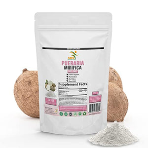 Potent Pueraria Mirifica White Kwao Krua Kao Powder, Promotes Natural Breast Enhancement 