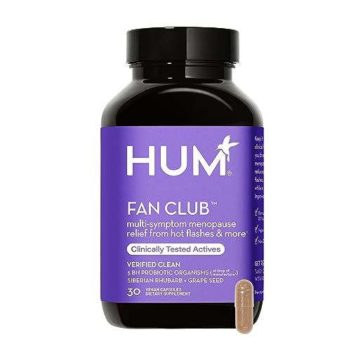 HUM Fan Club - Menopause Probiotic Supplement with Siberian Rhubarb for Women