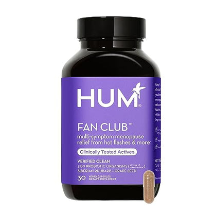 HUM Fan Club - Menopause Probiotic Supplement with Siberian Rhubarb for Women