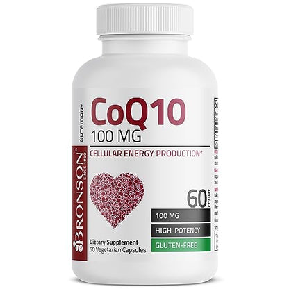 Bronson CoQ10 100 MG High Potency Cellular Energy Production, 60 Vegetarian Capsules
