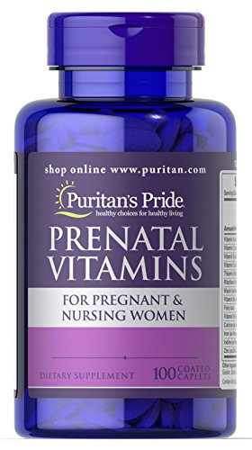 Puritan's Pride Prenatal Vitamins-100 Caplets