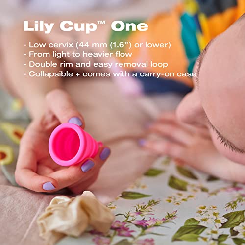 Intimina Lily Cup One - Collapsible Disposable Menstrual Cups for Beginners, Small Menstrual Cup
