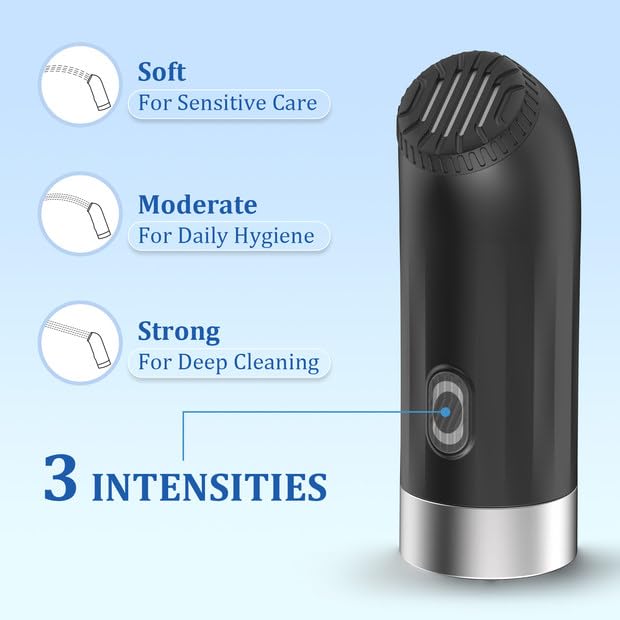 Enema Douches for Men Women, Automatic Anal Douche Cleaner with 3 Speeds, Silicone Enema Nozzles