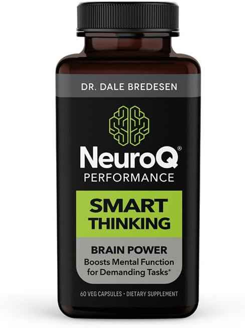 LifeSeasons NeuroQ - Smart Thinking Supplement Pills - Brain Power + Mental Focus Booster - Memory & Attention - Bacognize Bacopa, Cognizin Citicoline & Coffee Extract - 60 Capsules