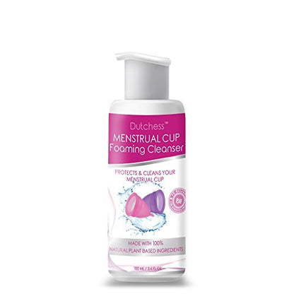 Dutchess Menstrual Cup Foaming Cleanser (3.4 oz) - Suitable for Silicone Menstrual Cups