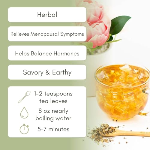 Organic Menopause Relief Loose Leaf Tea - 2oz Bag (Approx. 30 Servings) | Full Leaf Tea Co.