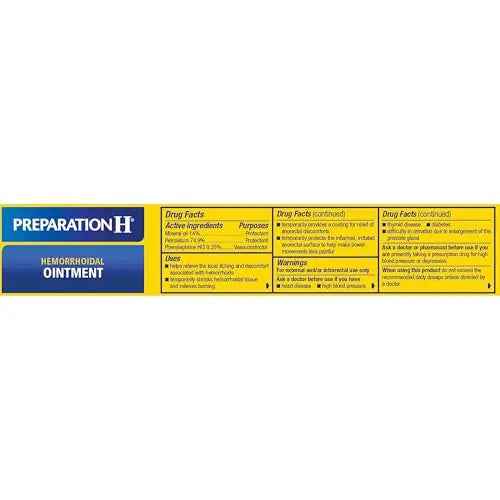 PREPARATION H Hemorrhoid Symptom Treatment Ointment, Itching, Burning & Discomfort Relief, Tube (2.0 Ounce) Preparation HBuy Supplements Australia