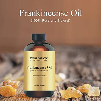 First Botany, 100% Pure Frankincense Essential Oil - Premium Frankincense Oil for Aromatherapy