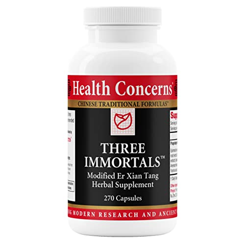 Health Concerns Three Immortals - Menopause Relief - Kidney & Heart Health Supplement - 270 Capsules