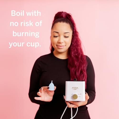 Pixie Menstrual Cup & Disc Boiler Sterilizer - Easily Submerge & Clean Your Period Cup in Boiling Water