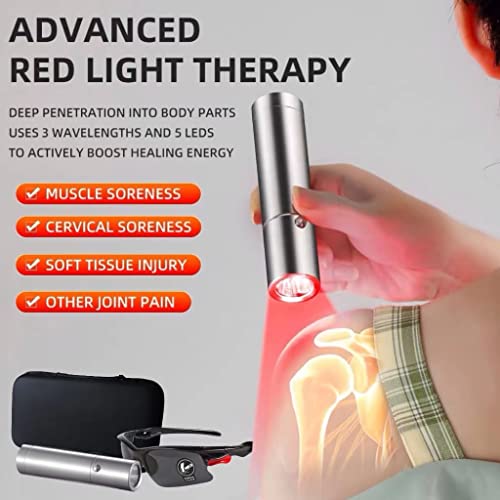 Infrared Light Therapy Wand for Powerful Infrared Light Therapy Red Light，grey-sdt-11
