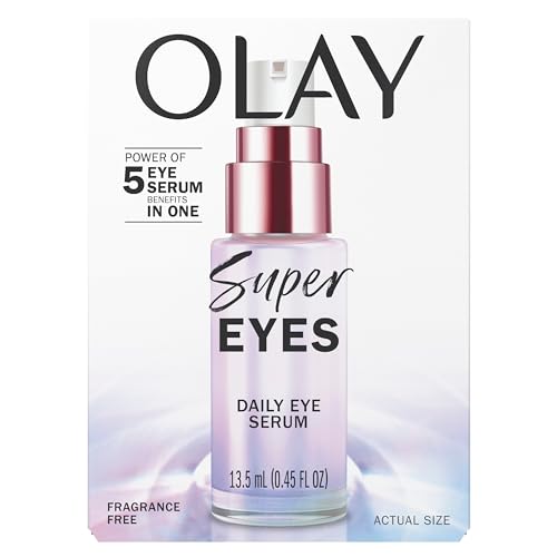 Olay Super Eye Serum – Vitamin C, Caffeine & Niacinamide Anti-Aging Eye Serum for Dark Circles & Fine Lines 0.45 oz
