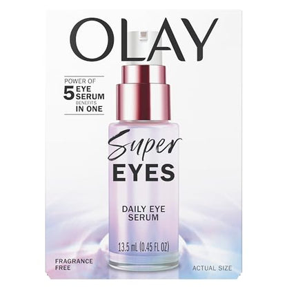 Olay Super Eye Serum – Vitamin C, Caffeine & Niacinamide Anti-Aging Eye Serum for Dark Circles & Fine Lines 0.45 oz