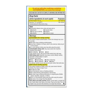 GoodSense Dual Action Acetaminophen and Ibuprofen (NSAID) Tablets, 250 mg/125 mg, Back Pain, 144 Count GoodSenseBuy Supplements Australia
