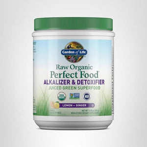 Garden of Life Raw Organic Perfect Food Alkalizer and Detoxifier, Lemon Ginger Flavored Superfood Powder Supplement, 30 Servings Garden of LifeBuy Supplements Australia