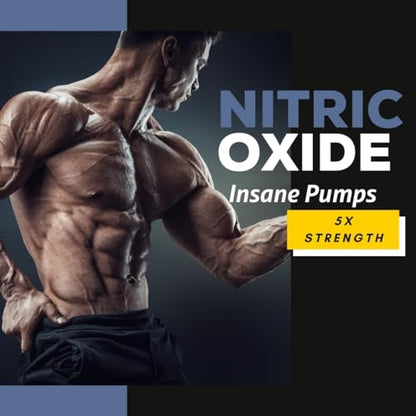 Evolve Nutraceuticals Nitric Oxide Booster 5X Strength, 120ct, Stamina & Endurance