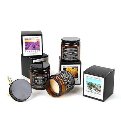 Candles for Home Scented Candle Gifts for Men Candles Clearance Amber Candle Jar Soy Wax Candles
