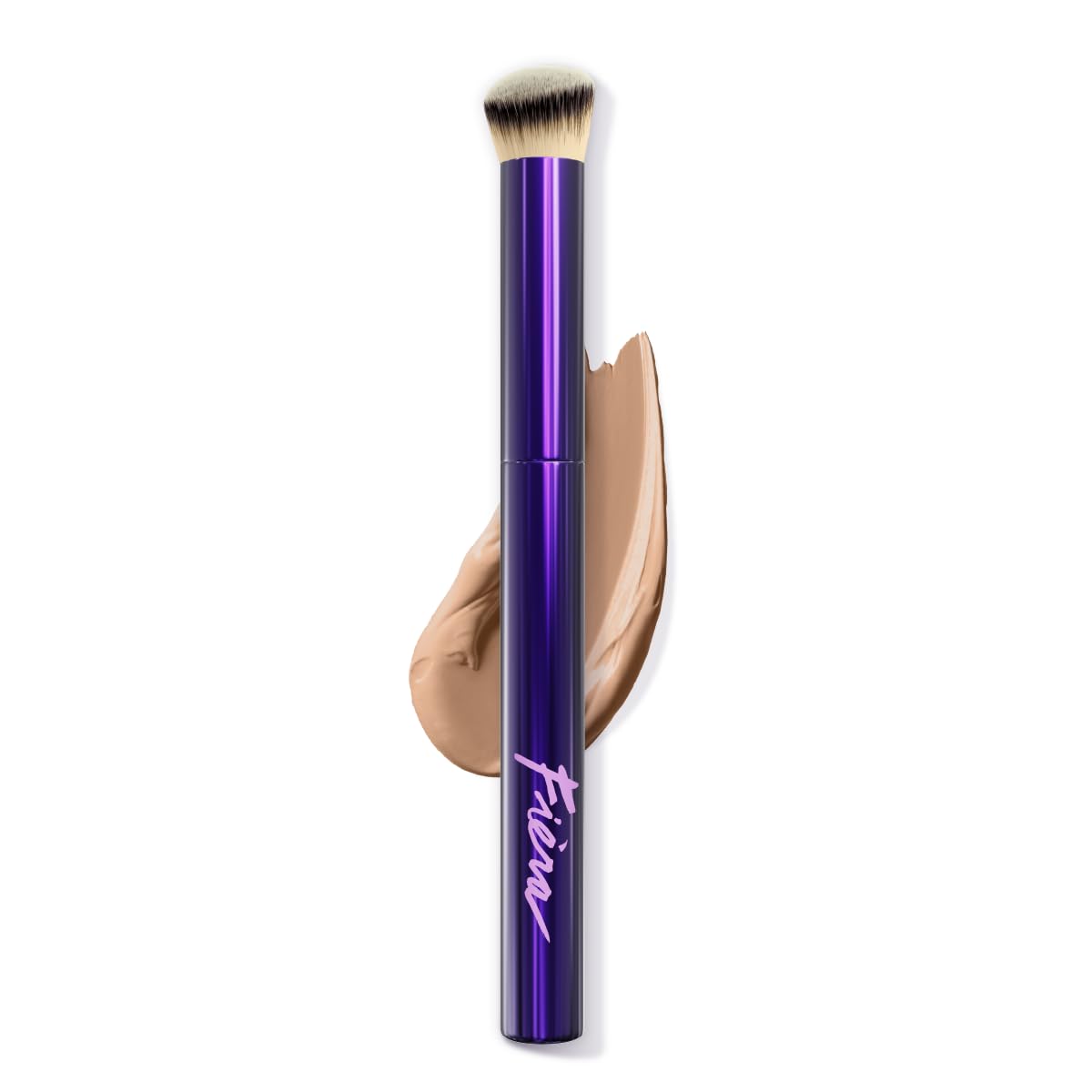 Contoured Concealer Brush for Eyes & Nose - Precise Blending Makeup Brush for Flawless Coverage - Soft, Non-Shedding, Cruelty-Free Brush for Spot Concealing & Hard-to-Reach Areas