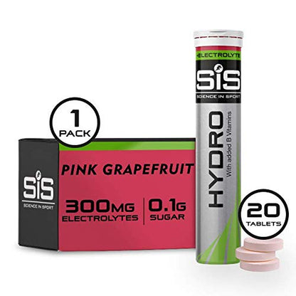 Science In Sport Hydro Hydration Tablets, Gluten-Free, Zero Sugar, Pink Grapefruit