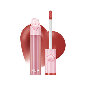YNM Heart Jelling Tint, PEPPER JELLING, Silicone Lip Brush Included, K-Beauty, Non-Sticky, Moisturizing, Smudge-Proof, Korean Lip Tint, Long-Lasting, Vivid Color, 0.09 oz YNMBuy Supplements Australia