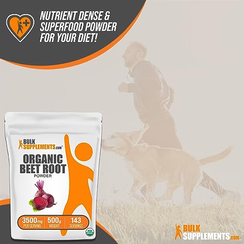 BULKSUPPLEMENTS.COM Organic Beet Root Powder - Beet Powder Organic, Beetroot